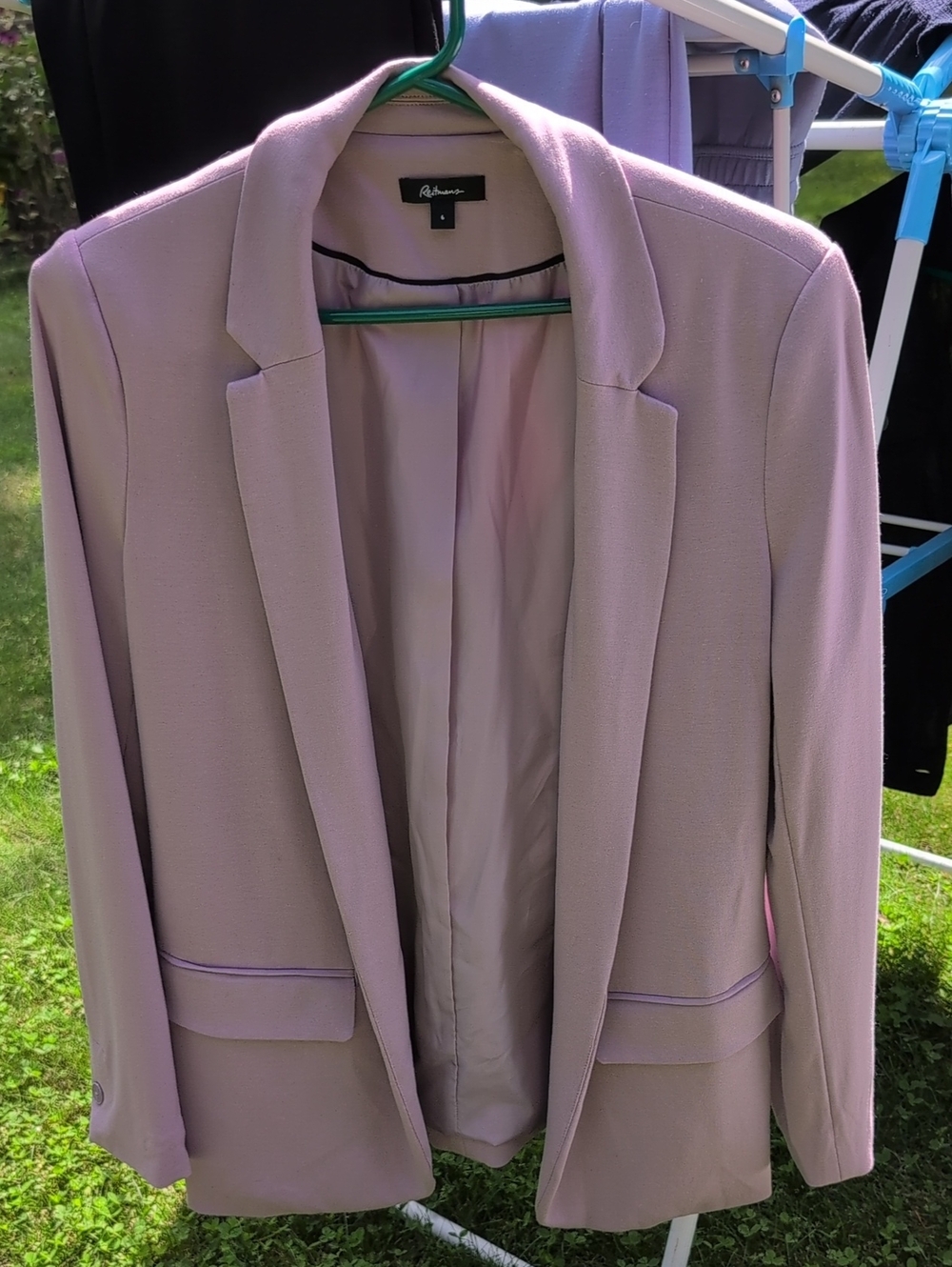 Reitmans Pastel Lavender Blazer Sz 6